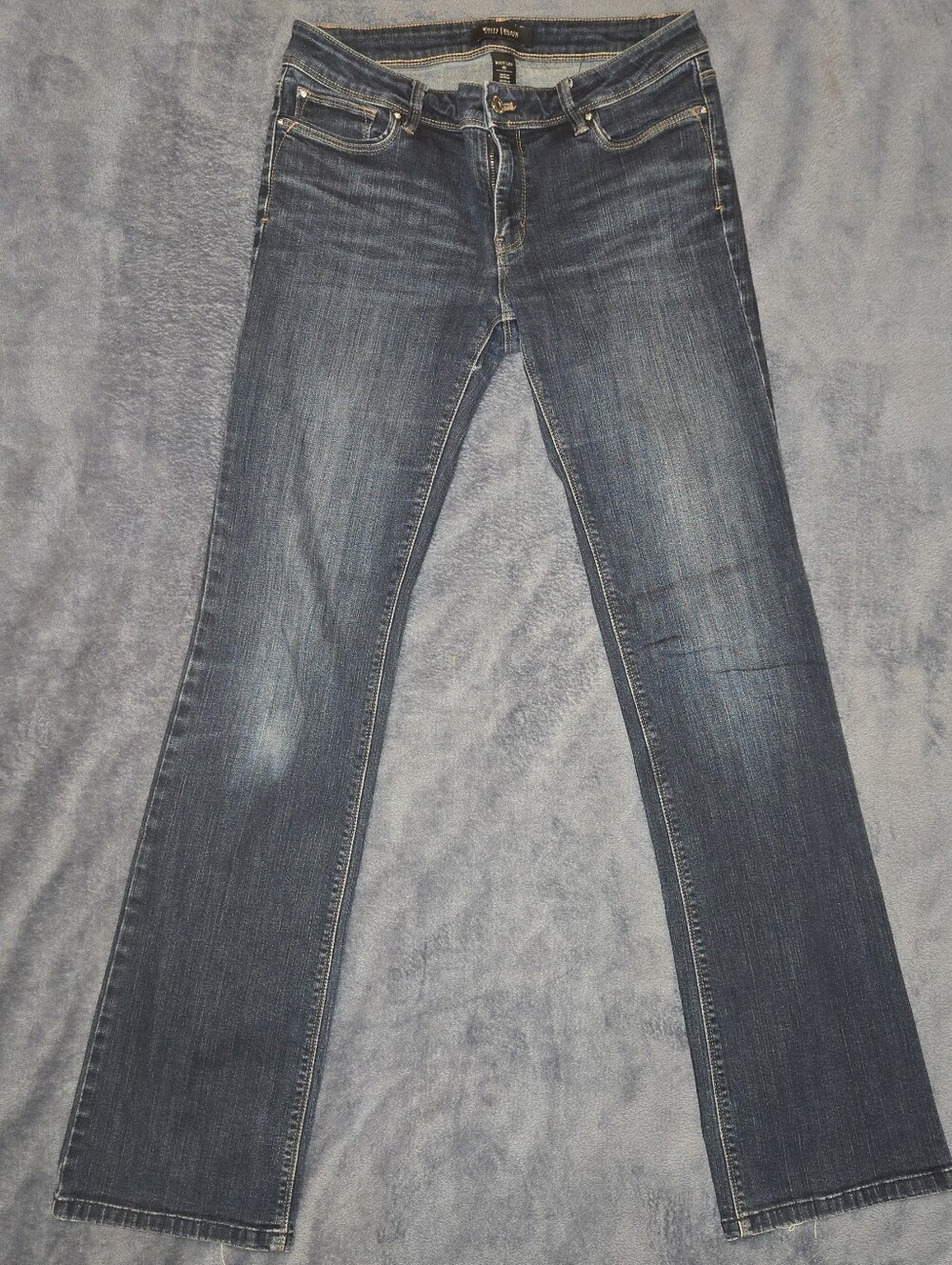 White House Black Market Dark Blue Boot-Cut Jeans